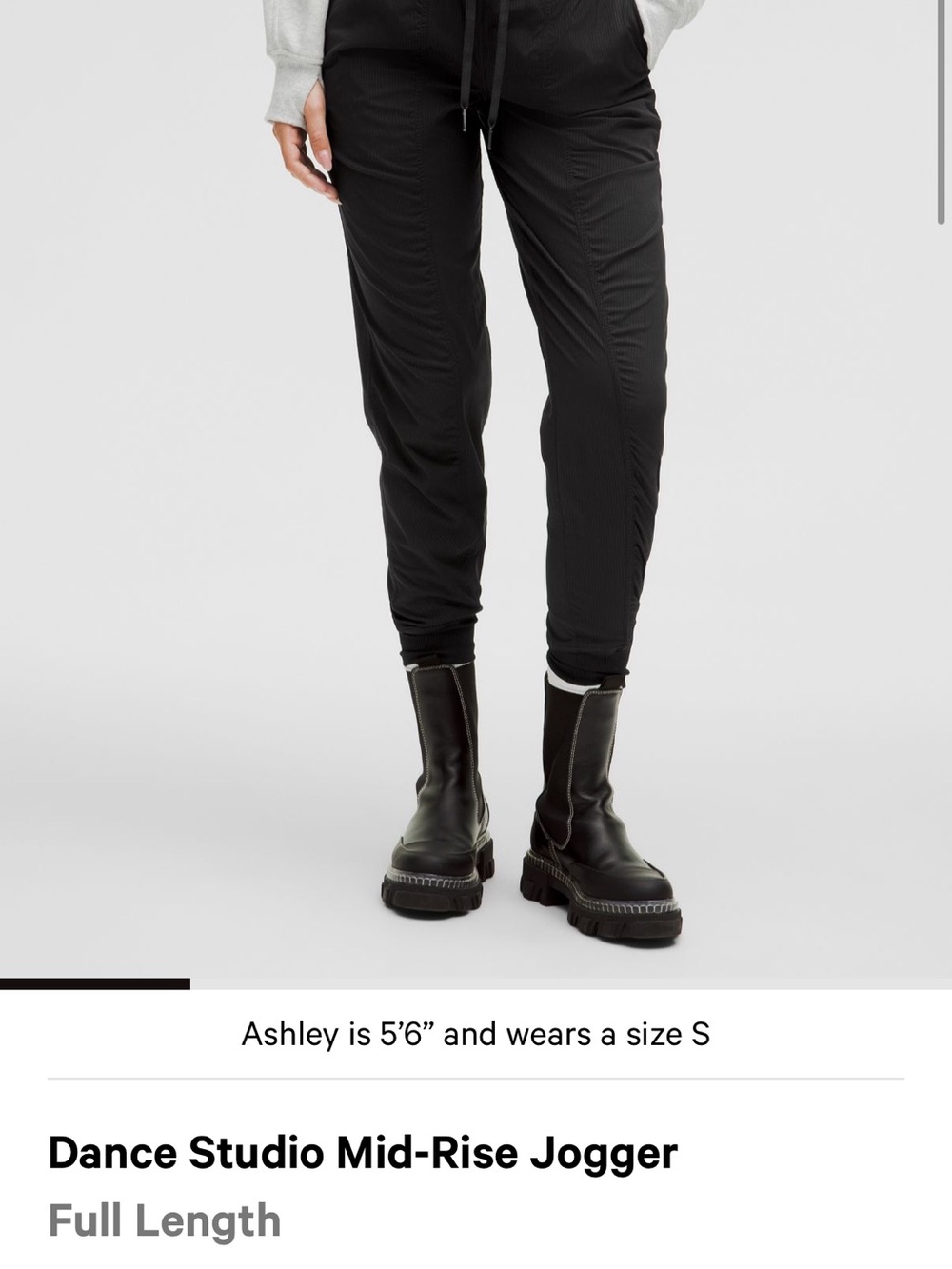 Dance Studio Mid-Rise Jogger - Black Sz 6